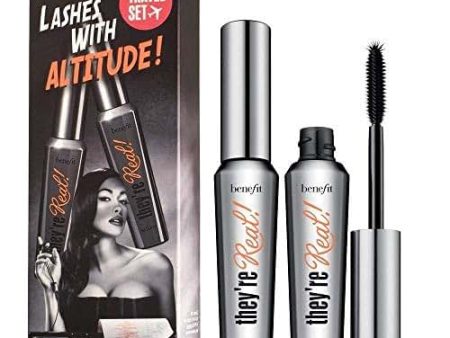 Benefit Cosmetics They re Real Beyond Mascara Duo Set Black, 0.3 Ounce (Pack of 2) Fashion