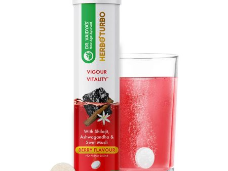 Herbo24Turbo Effervescent: Unlock Super Vigour and Vitality with Shilajit and Ashwagandha - Pack of 1 Online Sale