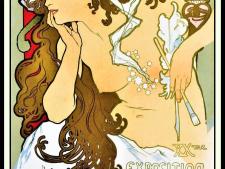 Alphonse Mucha Salon des Cent Vintage Poster Fridge Magnet 6x8 Large Cheap