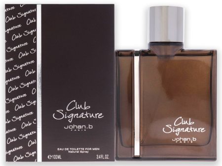 CLUB SIGNATURE BY JOHAN B COLOGNE FOR MEN 3.4 OZ   100 ML EAU DE TOILETTE SPRAY Online now