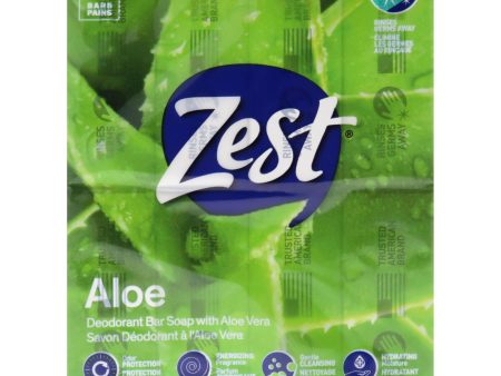 Deodorant Bar Soap - Aloe by Zest for Women - 8 x 4 oz Bar Soap Hot on Sale