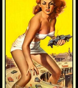 Attack of the 50 ft Woman Magnetic Movie Poster Fridge Magnet 7x17 Large Online Hot Sale