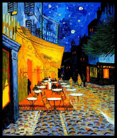 Cafe Terrace at Night Vincent Van Gogh Art Fridge Magnet 12x14 Large For Discount