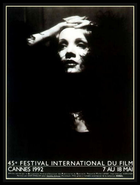 Cannes 45th Film Festival Marlene Dietrich Poster Fridge Magnet 11x14.5 Large Online Hot Sale